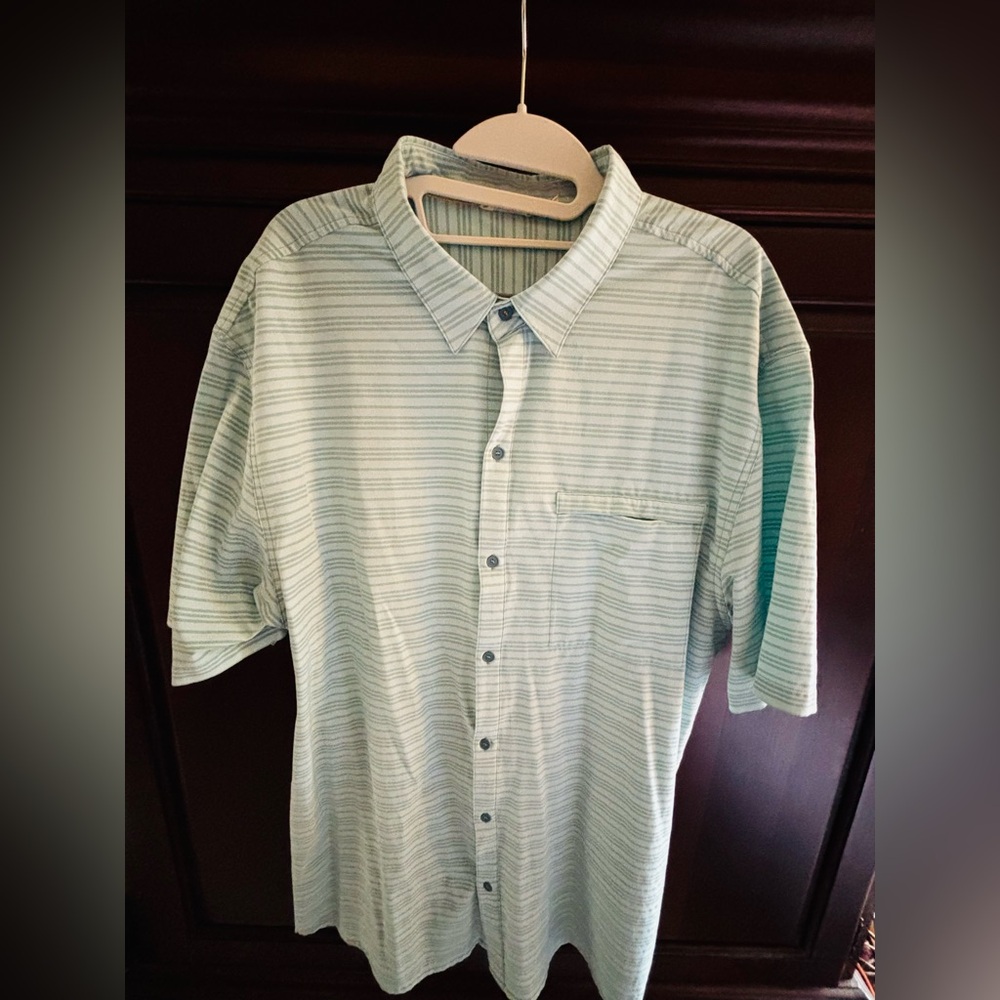 Cotopaxi Light Green Striped Shirt